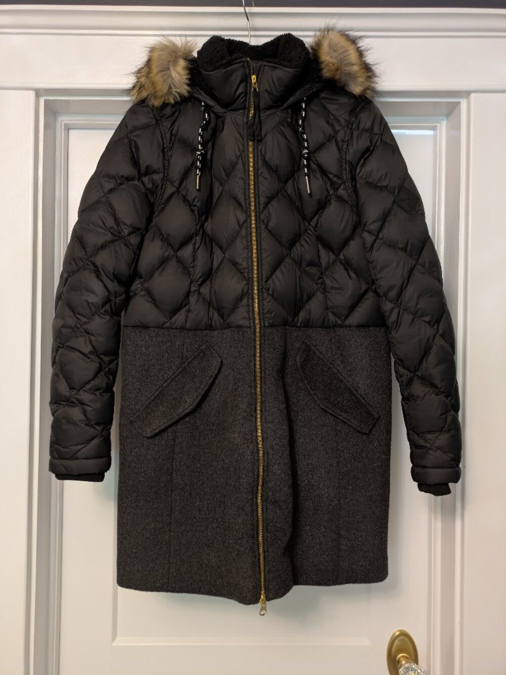 Eddie Bauer Women’s Lanely Hybrid Down Parka – Warm Winter Coat - Large